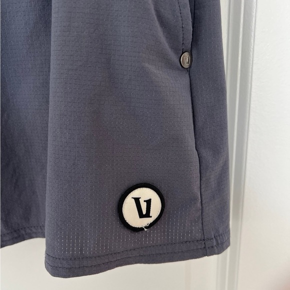 Vuori Seabreeze Skirt Grey Blue Skort Tennis Activewear Drawstring Size Large - Picture 4 of 6